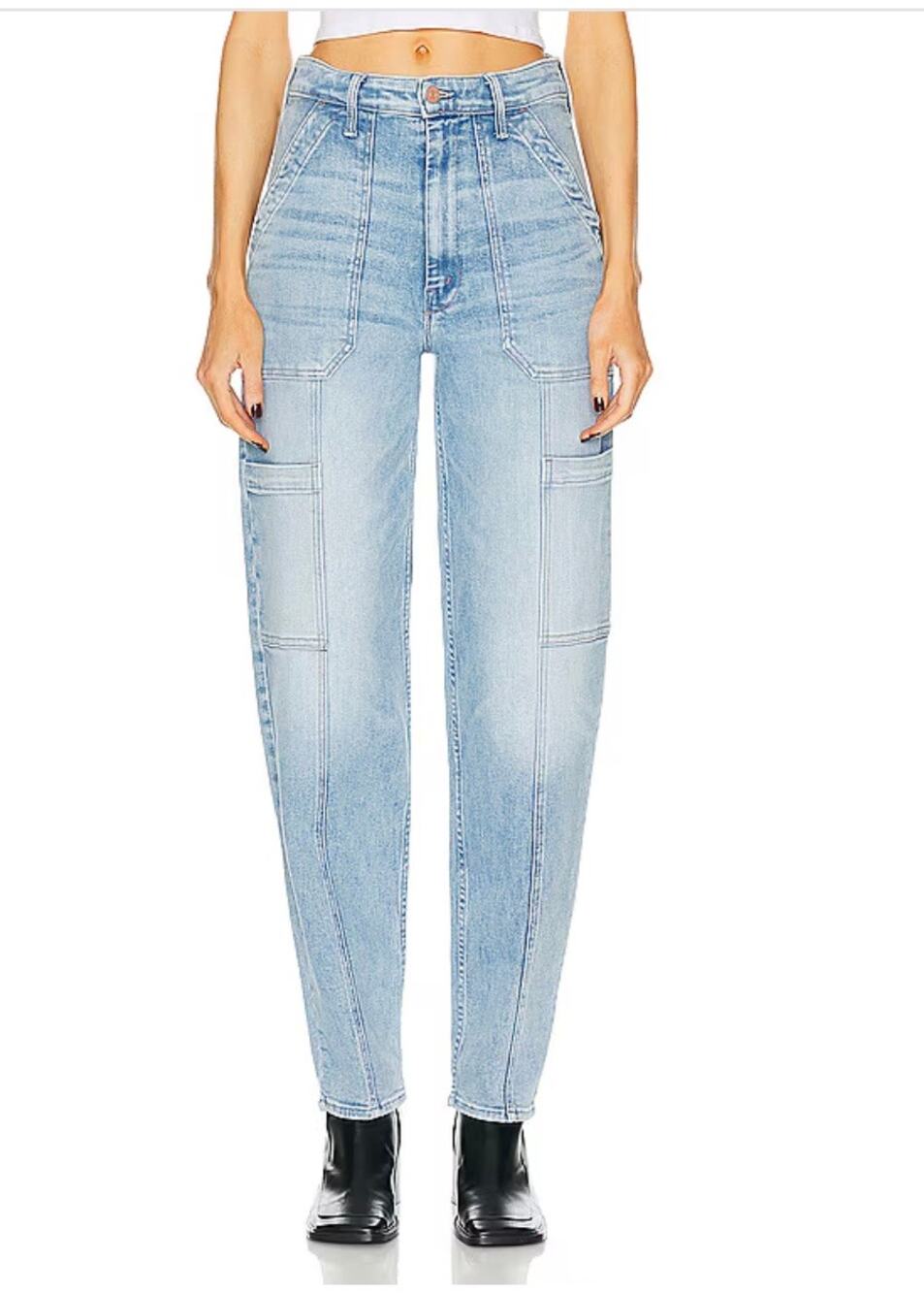 Mother denim the private double pocket skimp tea time ( New)
